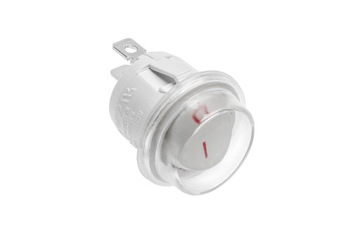 Przełącznik kołyskowy okrągły BIAŁY, IP44, max 1300W, max. 230V