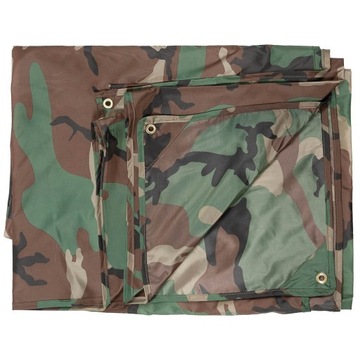 TARP PLANDEKA BIWAKOWA 500 X 600 CM WOODLAND