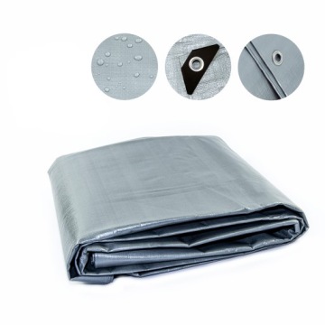 Брезент 160 г Толстый Прочный 3х4 СЕРЕБРЯНЫЙ Морозостойкий Водонепроницаемый УФ+++