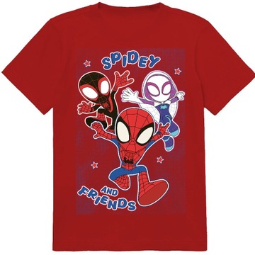 KOSZULKA DZIECIĘCA T-SHIRT DLA DZIECKA SPIDEY I SUPER-KUMPLE 116 JAKOŚĆ