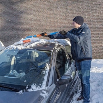 Щетка для уборки снега Скребок для окон автомобиля, телескопический, длинный, 127 см