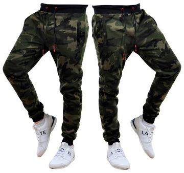 KZ15 r. 3XL MĘSKIE SPODNIE DRESOWE JOGGERY GŁADKIE