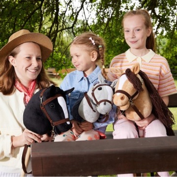 Hobby Horse A3 | Лошадь на палочке | Hoppihorse black | + набор аксессуаров