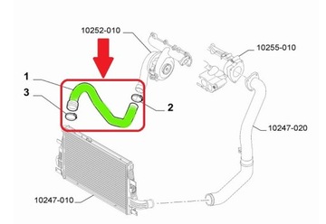 TRUBKA WAZ PŘÍVOD TURBO INTERCOOLER ALFA ROMEO 159 1.9 JTDM 50501561