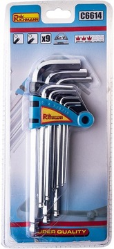 КЛЮЧИ ШЕСТИГРАННЫЕ 1,5-10 мм CORONA C6614 НАБОР ИЗ 9 ЭЛЕМЕНТОВ