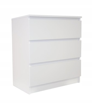 КОМОД COCO, ШКАФ, ГОСТИНАЯ, БЕЛЫЙ, 3 ЯЩИКА