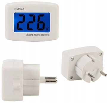 Plug DM55-1 80-300 В переменного тока ЖК-цифровой вольтметр