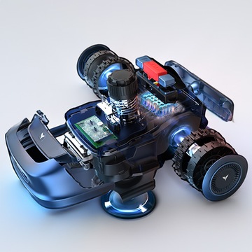 Робот-косилка HOOKII с параллельным кошением 1000 м2 4G