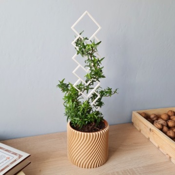 ПОДСТАВКА ДЛЯ ЦВЕТОВ ЛЕСТНИЦА ПЕРГОЛА БЕЛАЯ 38 см