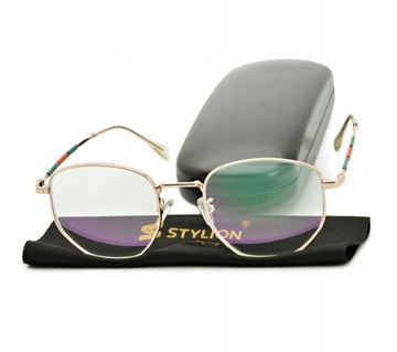 Okulary MINUSY Antyrefleks Oprawki Korekcyjne STAL METALOWE + GRATISY