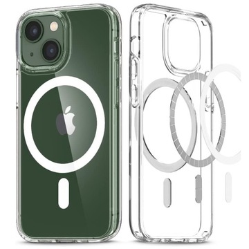 Przezroczyste etui BOWI Clear Case Magnetic do iPhone 13 mini plecki