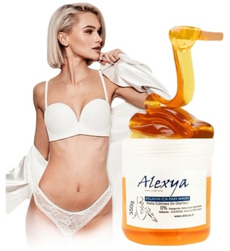 PASTA CUKROWA DO BIKINI DEPILACJI MIEJSC INTYMNYCH CIAŁA - ALEXYA Naturalna
