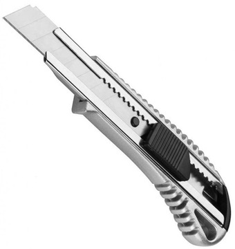 NÓŻ DO TAPET METALOWY NOŻYK 18MM OSTRZE ŁAMANE