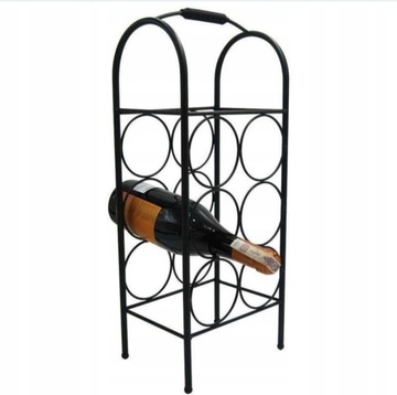 Stojak na wino metalowy 6 butelek