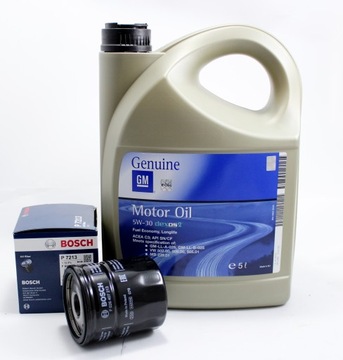 OPEL GM 5W30 DEXOS 2+FILTR OLEJU OPEL ASTRA K 1.4