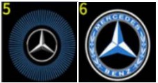 MERCEDES PROJEKTOR LED LOGO DO DRZWI SAMOCHODU BEZPRZEWODOWY ZESTAW 2 SZT