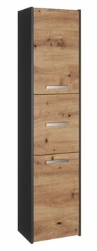 SZAFA SŁUPEK ŁAZIENKOWY S43 ANTRACYT/ARTISAN TOP
