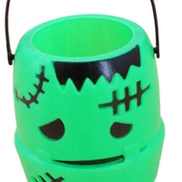 Pojemnik na Halloween z dynią, zielony