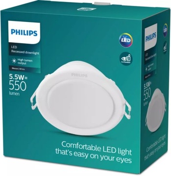 Oczko Led Philips Meson 550 lm 4000 K białe