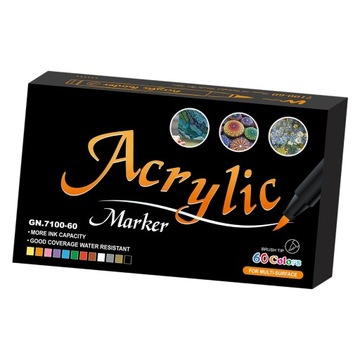 Маркеры акриловые краски Acrylic Paint 60 цветов