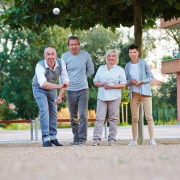 Набор из 6 металлических игровых мячей для були.