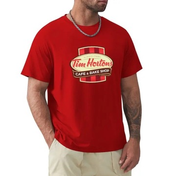 Tim Hortons Canadian Coffee Chain design T-Shirt Koszulka