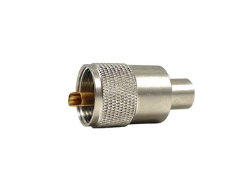 Wtyk UC-1 PL-259/6 PTFE/Gold na przewód RG-58 RF-5 H-155 teflonowy złocony