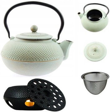 ЧАЙНИК, ЧУГУННЫЙ ЗАВАВАТЕЛЬ, ЧАЙНИК ОБЪЕМОМ 1,5 Л, ПОДОГРЕВ СВЕЧИ