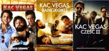 3x Dvd KAC VEGAS Trylogia 1 + 2 + 3 PAKIET folia