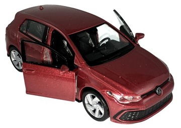 VOLKSWAGEN VW GOLF 8 GTI MODEL METAL WELLY 1:38 CZERWONY