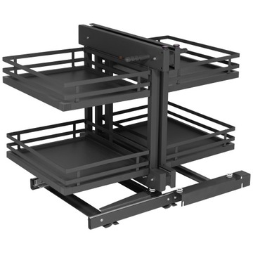 Kosz Cargo Magic Corner do szafki 900mm domyk MPTJ017ER GRAFIT AMIX PRAWY