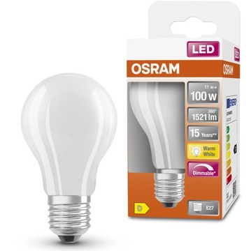 Светодиодная лампа E27 A60 11W 2700K DIMMABLE OSRAM