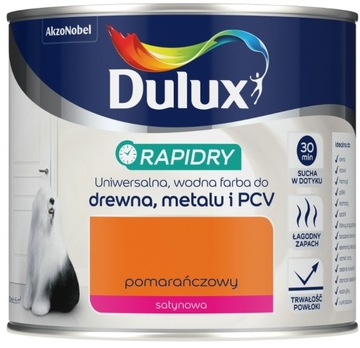 RAPIDRY farba do drewna metalu Pomarańczowa 400ml
