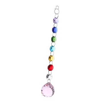 Okrągły kryał Suncatcher Rainbow Gemstone