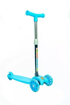 САМОКАТ ДЕТСКИЙ, ТРЕХКОЛЕСНЫЙ, СБАЛАНСИРОВАННЫЙ, СКЛАДНОЙ, СВЕТОДИОДНЫЕ КОЛЕСА, ПРОГУЛКИ