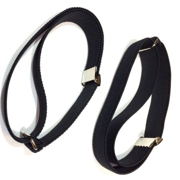 ЧЕРНАЯ РУБАШКА БАРМЕНА С ЛЕНТАМИ НА РУКАВАХ