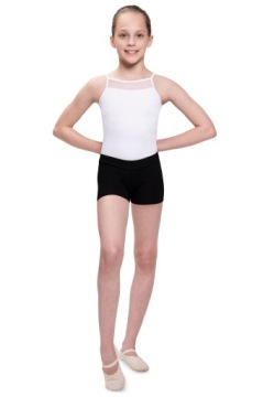 ШОРТЫ ГИМНАСТИЧЕСКИЕ ПЭ ЧЕРНЫЕ 146/152