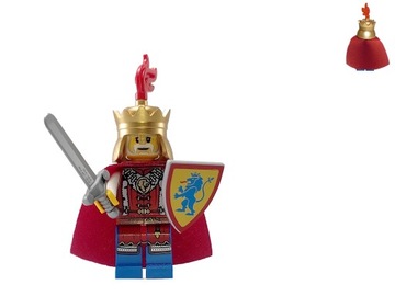 LEGO Castle - Król herbu Lew + tarcza + miecz + peleryna !