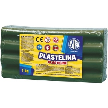 Plastelina ASTRA ZIELONA 1kg BUTELKOWA ZIEŃ LUZ