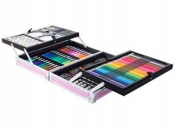 Набор картин в чемодане, 145 художественных произведений.