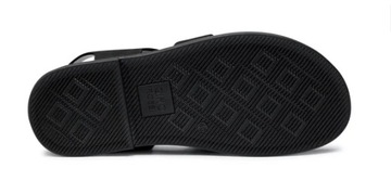 Sandały męskie czarne skórzane Gino Rossi MB-WESTIN-04 rozmiar 44