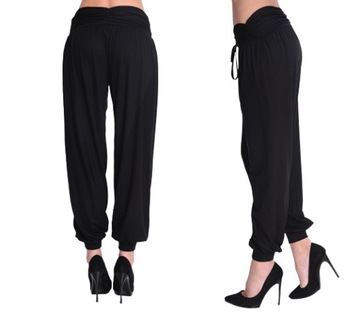 Spodnie alladynki haremki wiązane luźne 2XL/3XL