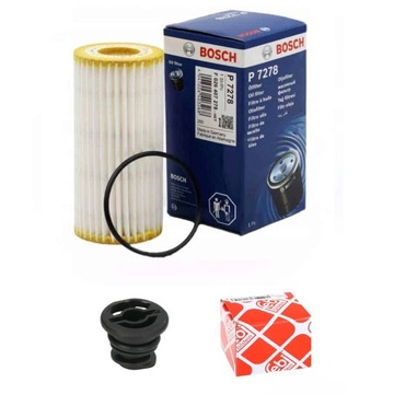 BOSCH F 026 407 278 FILTR OLEJE + FEBI BILSTEIN 47197 ZÁCPA  VYPOUŠTĚCÍ VANA OLEJ
