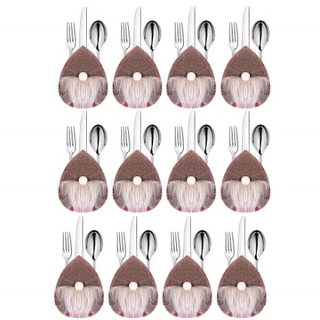 РОЖДЕСТВЕНСКИЕ ЧЕРТЕЖКИ ДЛЯ СТОЛОВЫХ ПРИБОРОВ 12 шт. РОЖДЕСТВЕНСКИЕ ПОКРЫТИЯ ДЛЯ СТОЛОВОГО СТОЛИКА ELMY