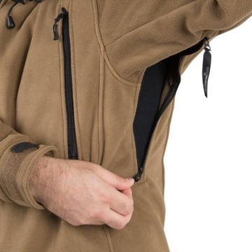 Bluza Męska Polarowa Polar Kurtka Helikon Patriot Gruba i Ciepła Coyote XXL