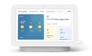 Google Nest Hub 2 поколения (светло-серый)