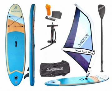 Deska SUP żaglem zestaw Lamar Ocean 290x76cm torby 120 kg