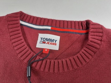 Tommy Hilfiger sweter TJM ESSENTIAL CREW NECK SWEATER czerwony | Rozmiar M