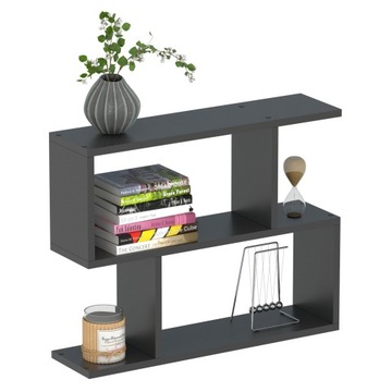 Полка подвесная, полка подвесная, полка настенная ФИЛИП, черный