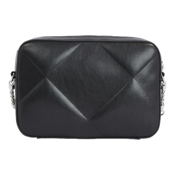 CALVIN KLEIN TOREBKA DAMSKA QUILT CAMERA BAG CZARNA